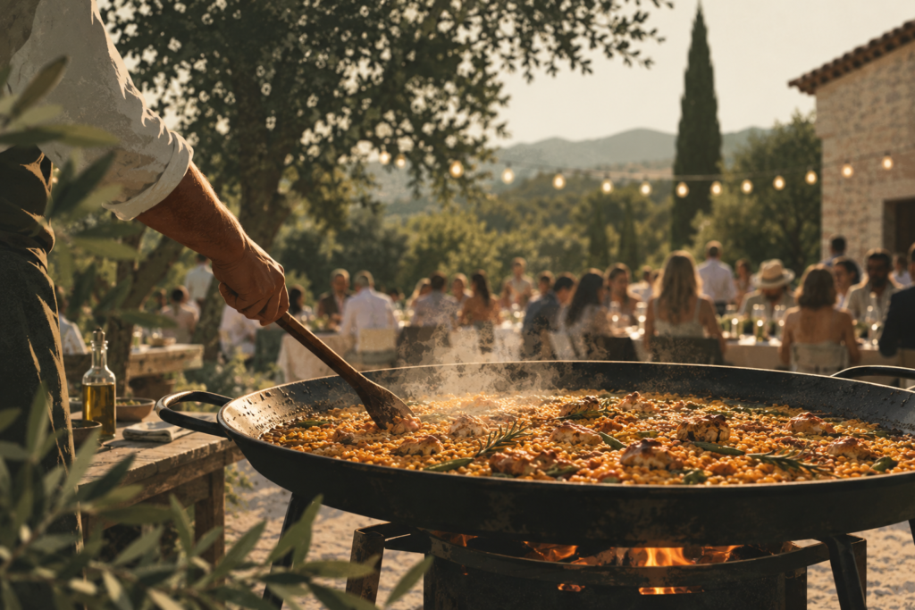 Arroz cuisiné sur place lors d'un événement par RROZ